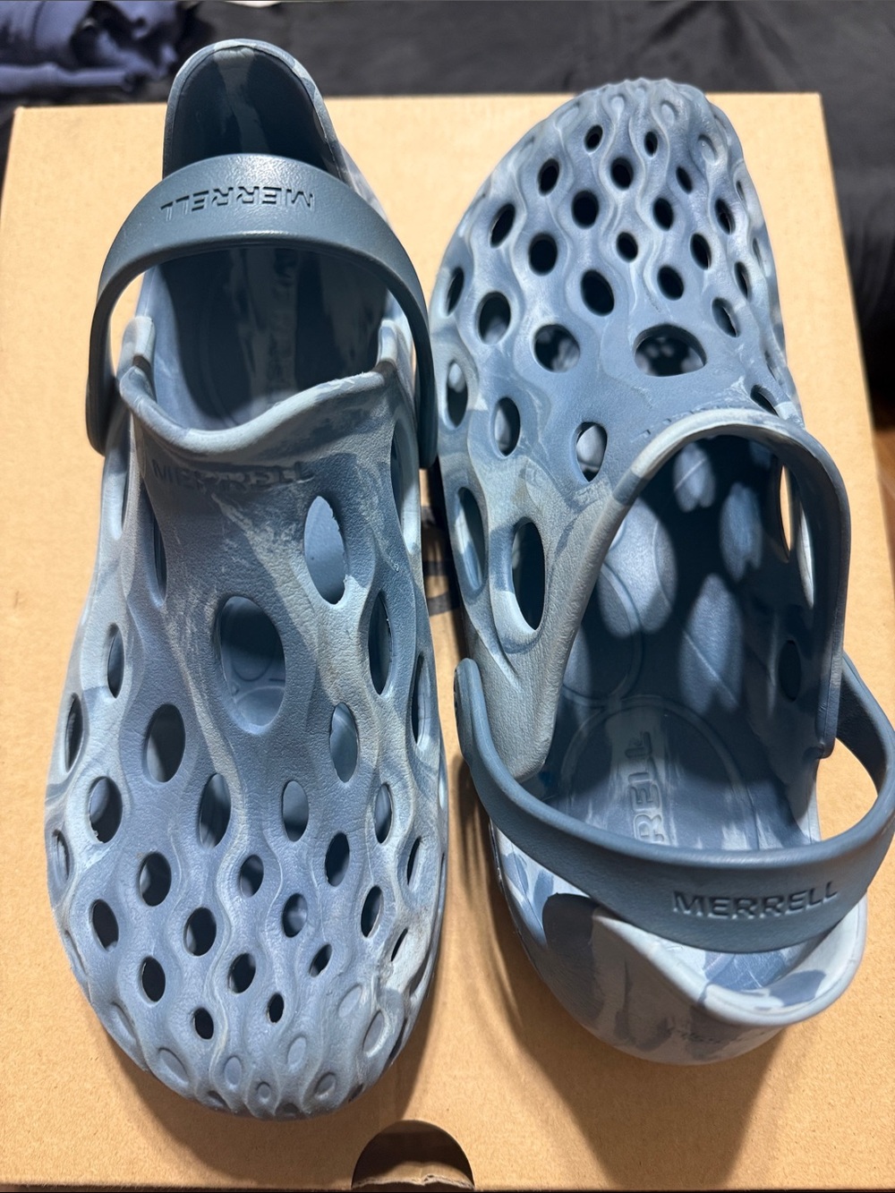 Merrell women Light Blue Ventilated Water Clogs